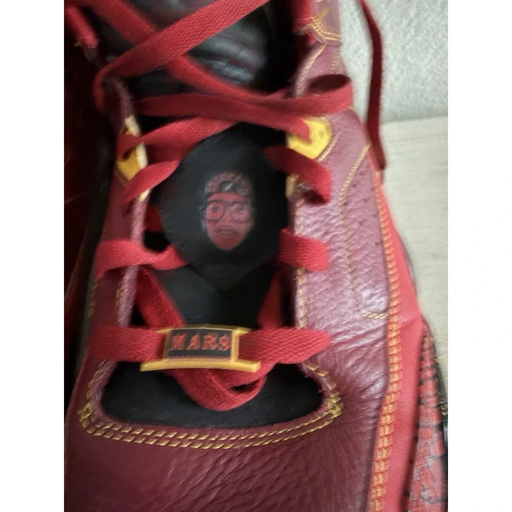 Michael Jordan Men's Son of Mars Sneaker Shoes Red Black Leather Lace Up 12 Nike